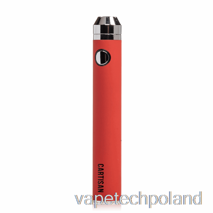 Vape Pen Cartian Przycisk Vv 1300 510 Bateria Czerwony